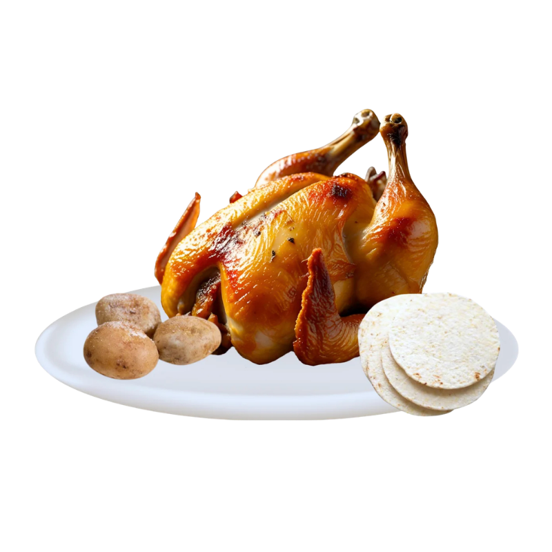 1 Pollo Asado con papas